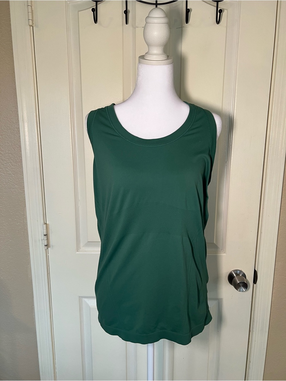 Athleta Green Racerback Mesh Performance Workout Tank